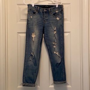 Hollister low rise boyfriend jeans